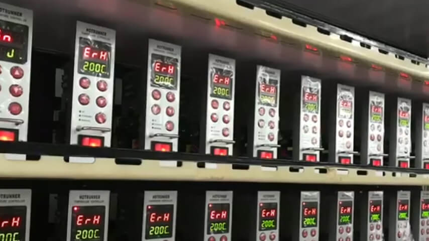 Produção de Controlador HRTC C Hot Runner